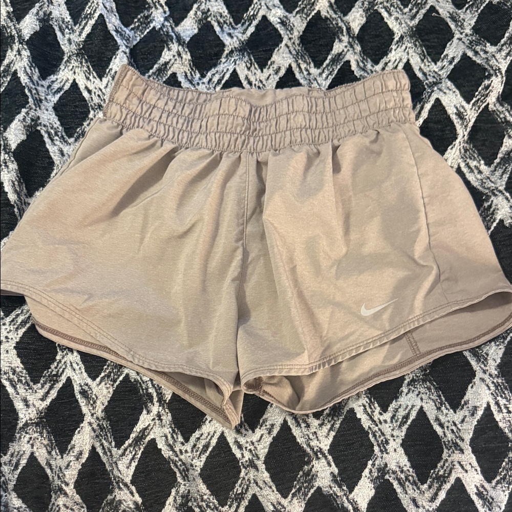 Nike Women's Beige Athletic Shorts